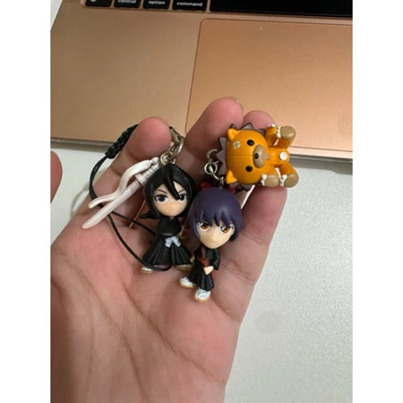 Bleach Keychain Ganci ORIGINAL JAPAN Momo Kon Rukia Kuchiki