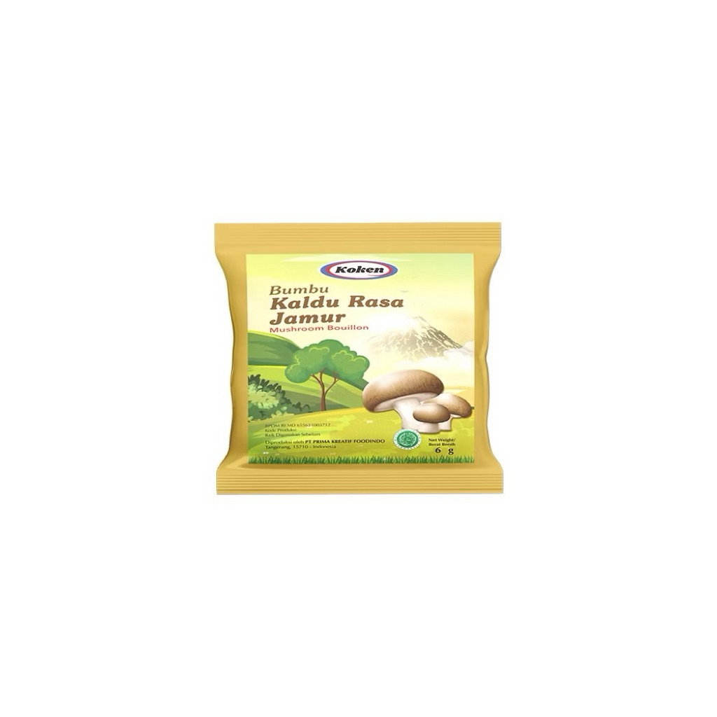 

KOKEN Kaldu Jamur Vegan Alami Instan Ekstrak Umami Bouillon Jamur Bumbu Sate Taichan 12X6 gram