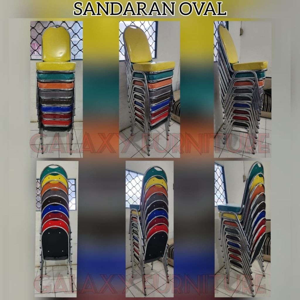 Kursi Susun Sandaran Oval | Kursi Oval Kursi Makan Kursi Restaurant Kursi Ballroom Dijamin 100% Kuat