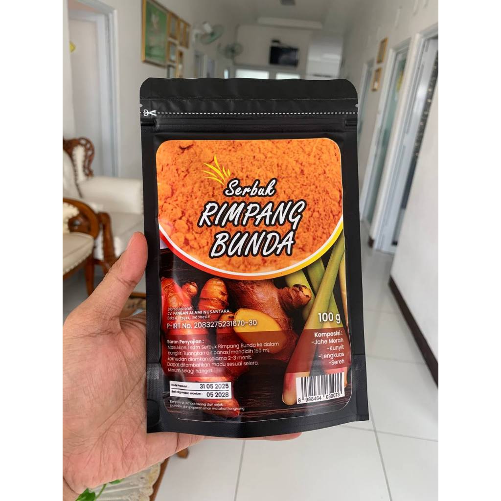 

Serbuk Rimpang Bunda Ath-Thoifah 100 Gram Jahe Merah Kunyit Lengkuas Sereh