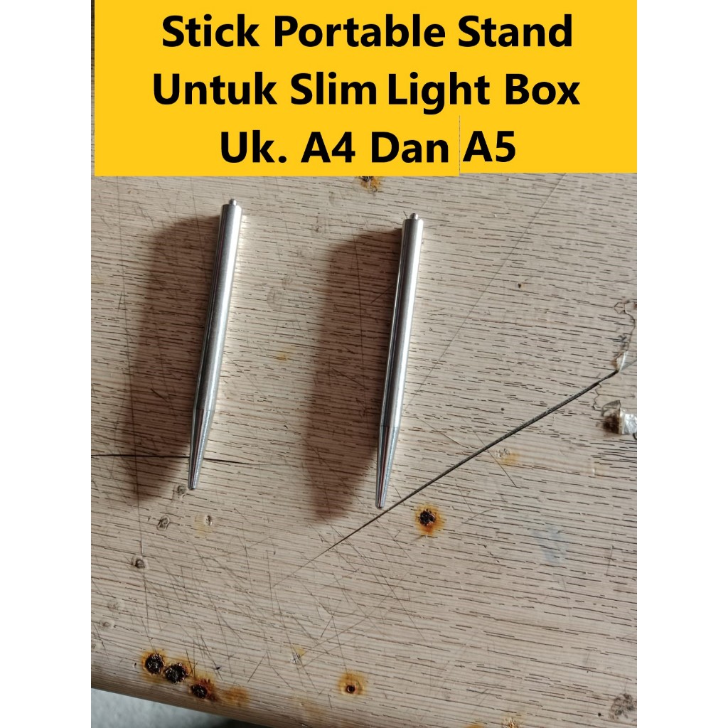 

Stick Portable Stand Untuk Slim Light Box Ukuran A4 Dan A5 | Besi Penopang Slim Light Box Di Meja
