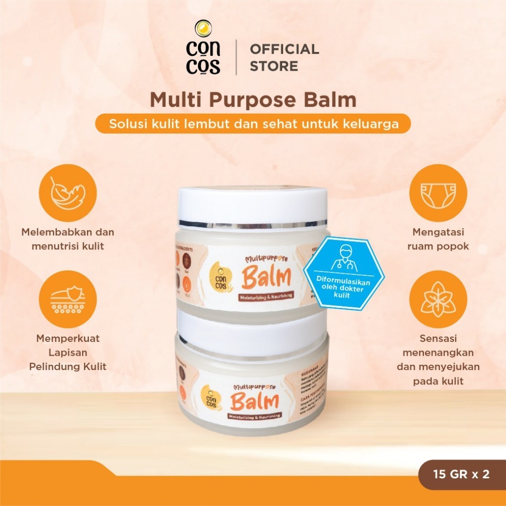 Concos Multi Purpose Balm / melembabkan kuliy anak bayi / skincare anak bayi / menutrisi kulit / iri