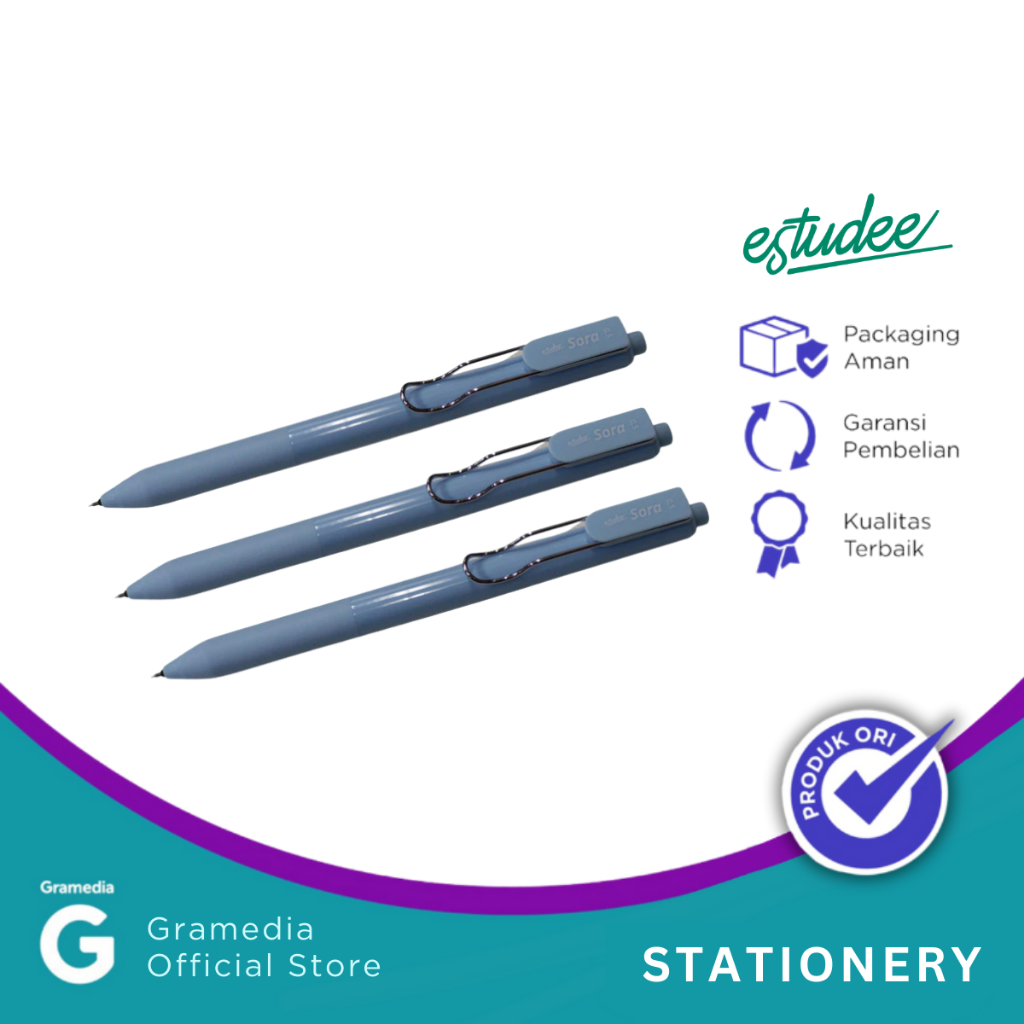 

Gramedia Cirebon - ESTUDEE SORA GELPEN 0.5 INK BLACK - BLUE EGP-242