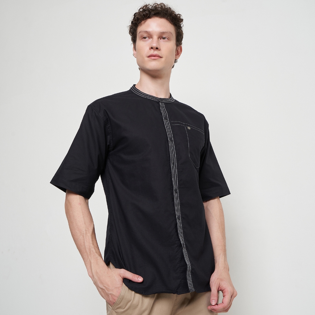 AS SAFWA Baju Kemeja Koko Kemko KM76 Pd - Emir Lengan Pendek