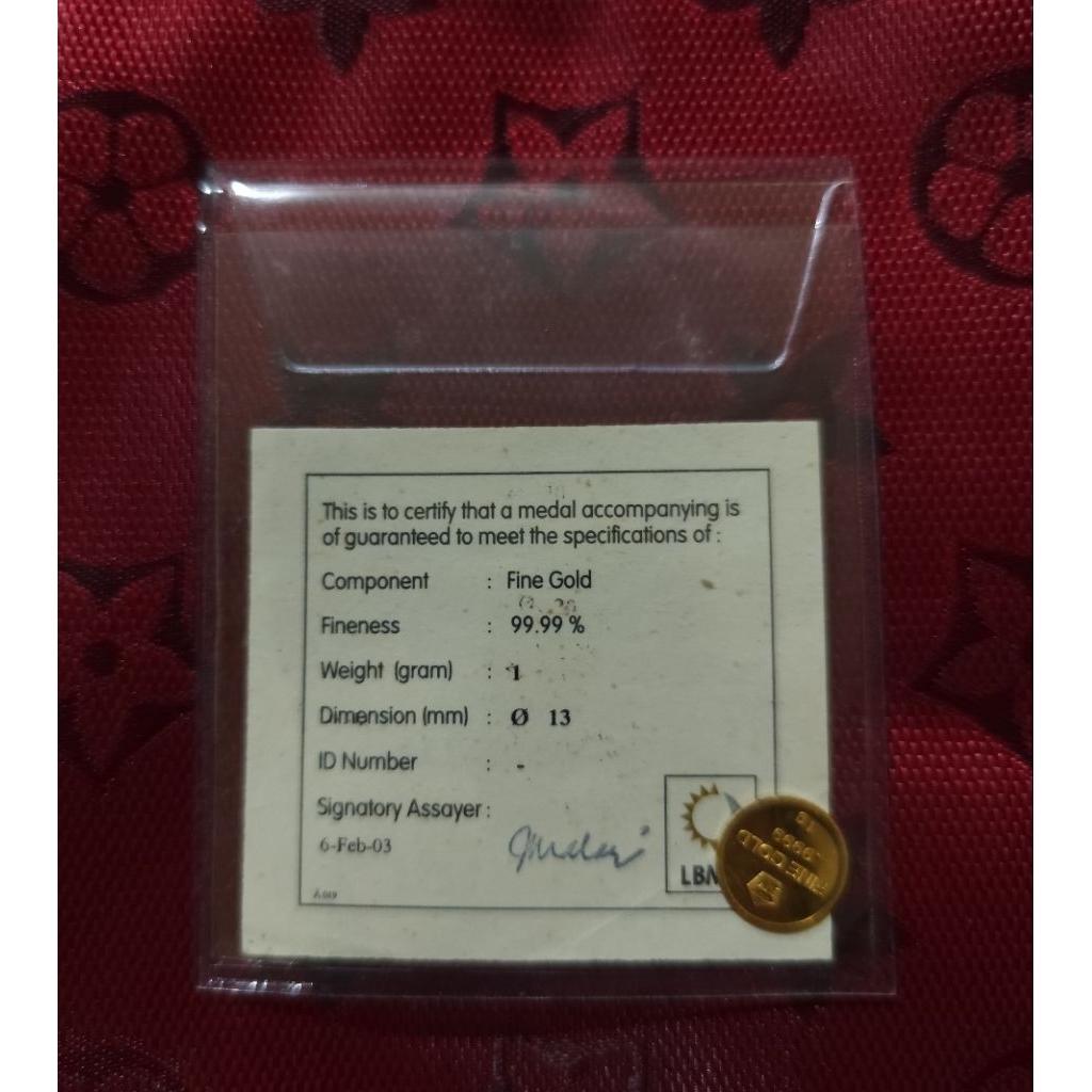 Antam Retbul 1 g retro bulat lm