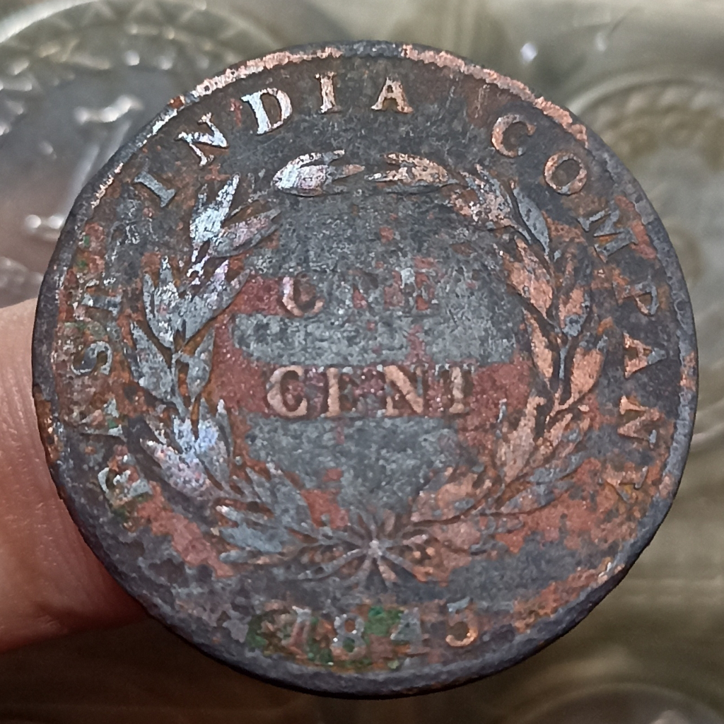 Koin Kuno Straits Settlements (British Malaysia) 1 Cent - Victoria Tahun 1945