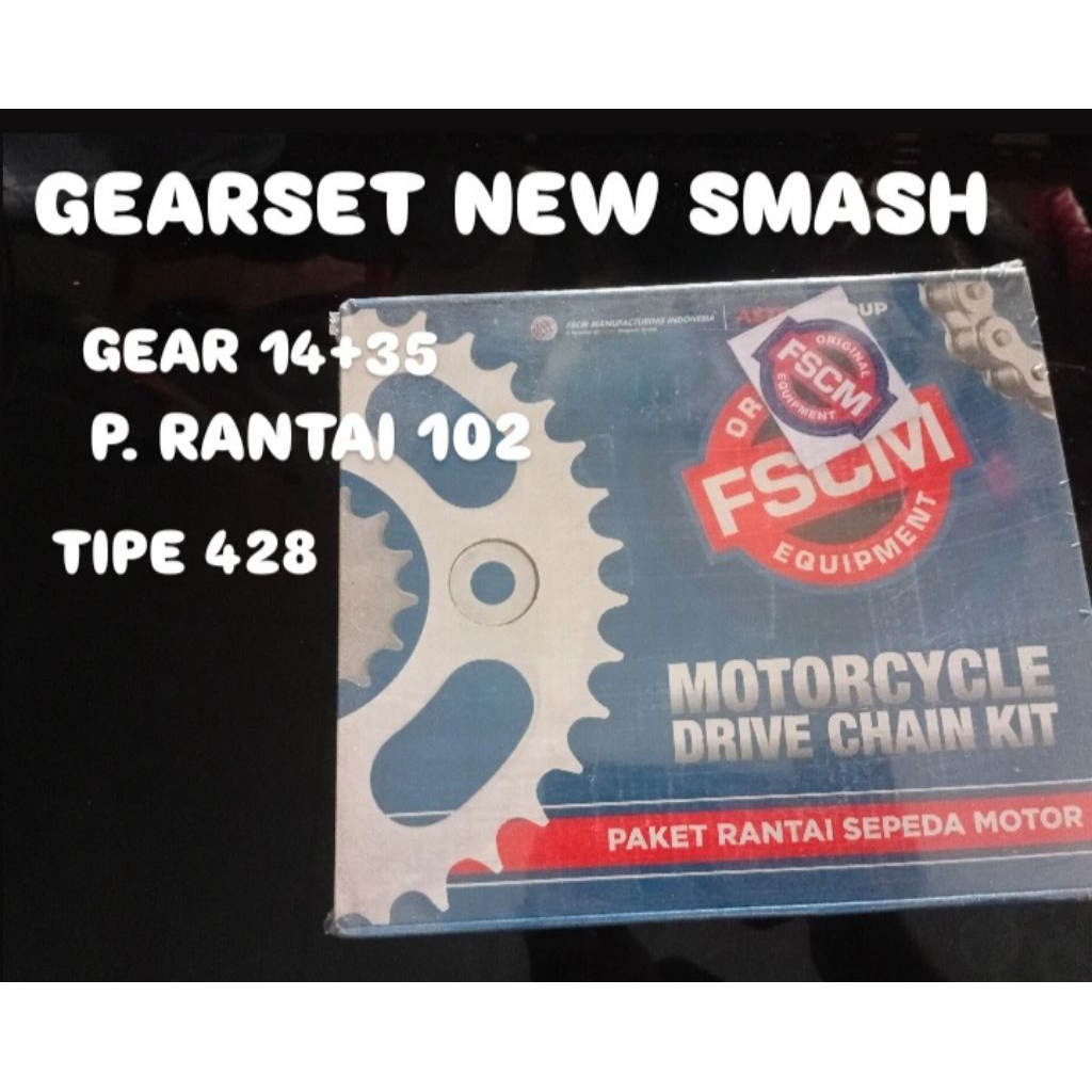 gearset suzuki smash new merk fscm