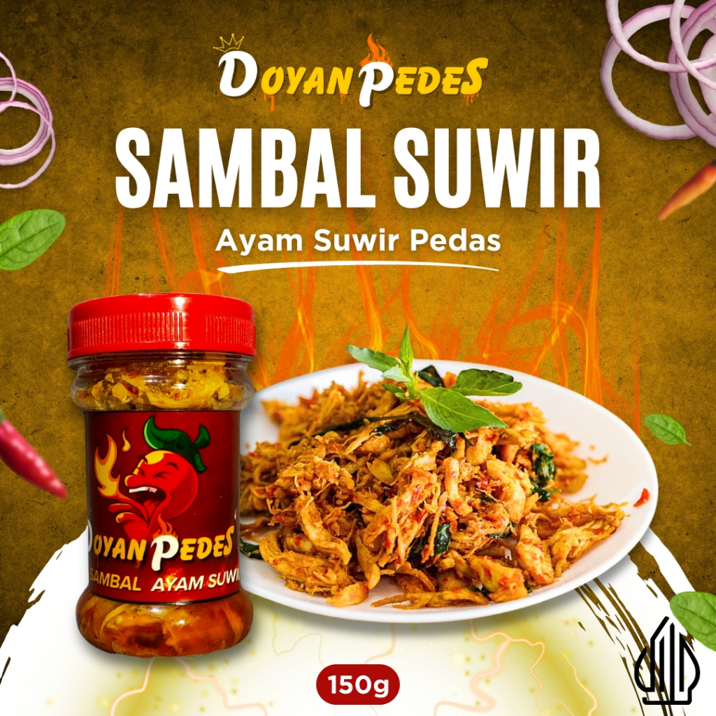 

SAMBAL AYAM SUWIR Doyan Pedes / Sambal Instan / Sambal Pedas / Ayam Suwir