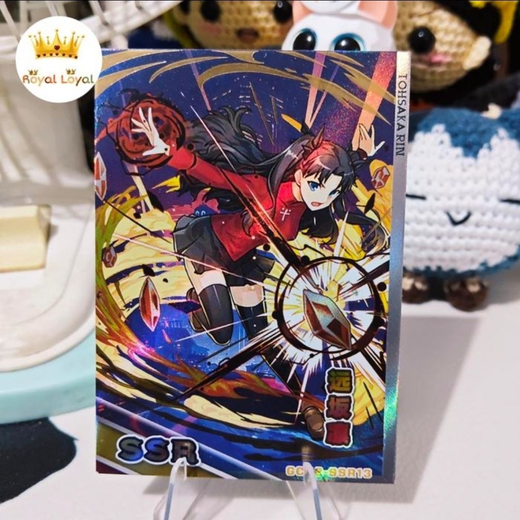 Tohsaka Rin Kartu Fate Stay Night CCG Goddess God Card Atlas Of God SSR Tebal Collection Card - (GC0
