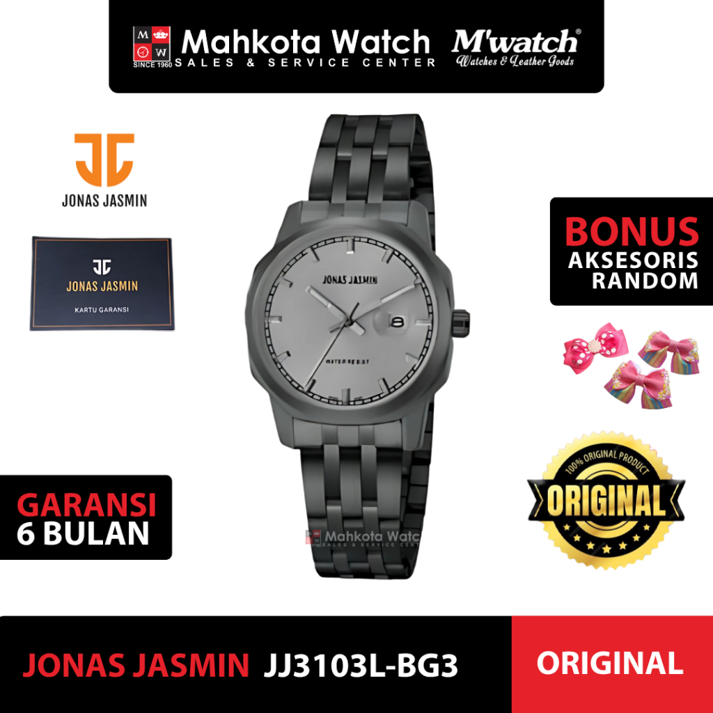 JAM TANGAN PRIA JONAS JASMIN JJ3105M-BG3 ORIGINAL