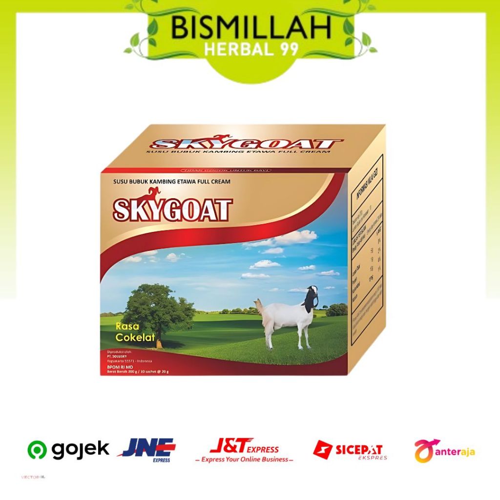

SKYGOAT COKLAT 10 SACHET - SUSU KAMBING RASA COKLAT