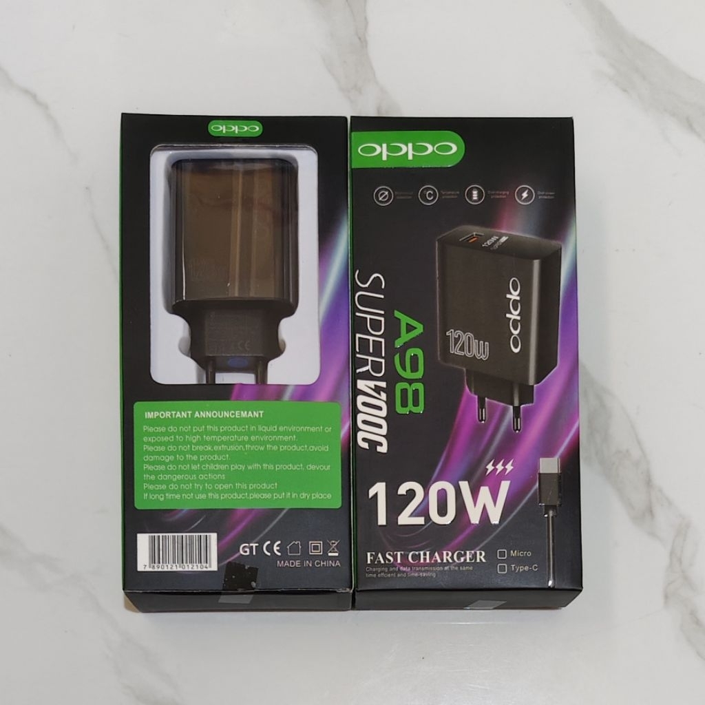 Travel Charger Fast Charging OPPO A98 120W