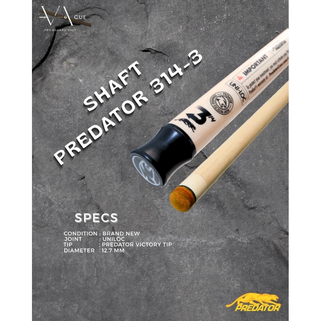 SHAFT PREDATOR 314-3 NEW