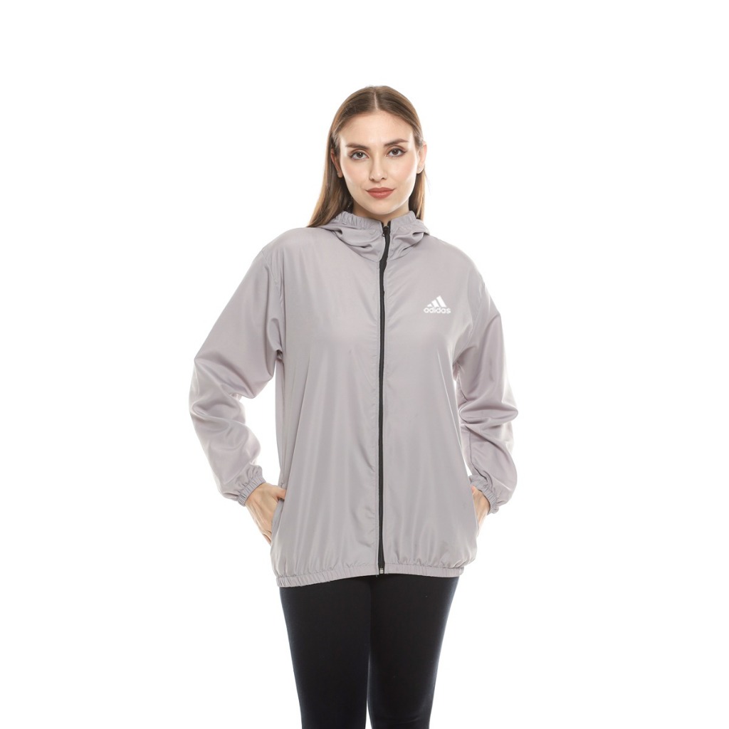 Jaket Olahraga Pria - Wanita Jaket Parasut Add Grey Lengan Panjang Hijab Sport Untuk Yoga/Fitness Ru