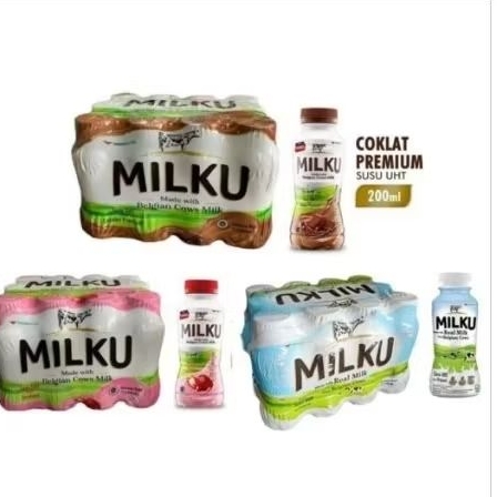 

Milku Cokelat/Stroberi/Original - 1 dus/12 botol
