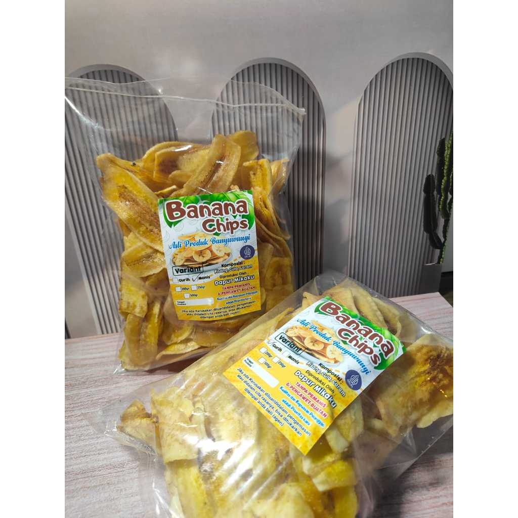

KERIPIK PISANG BANYUWANGI-KERIPIK PISANG SOBO ASLI-KERIPIK PISANG MANIS-KERIPIK PISANG GURIH-BANANA CHIPS-DAPOER MIKAKU
