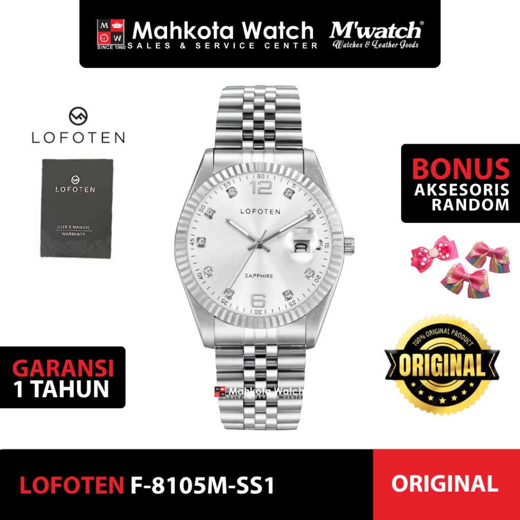JAM TANGAN PRIA Lofoten F-8105M-SS1 ORIGINAL