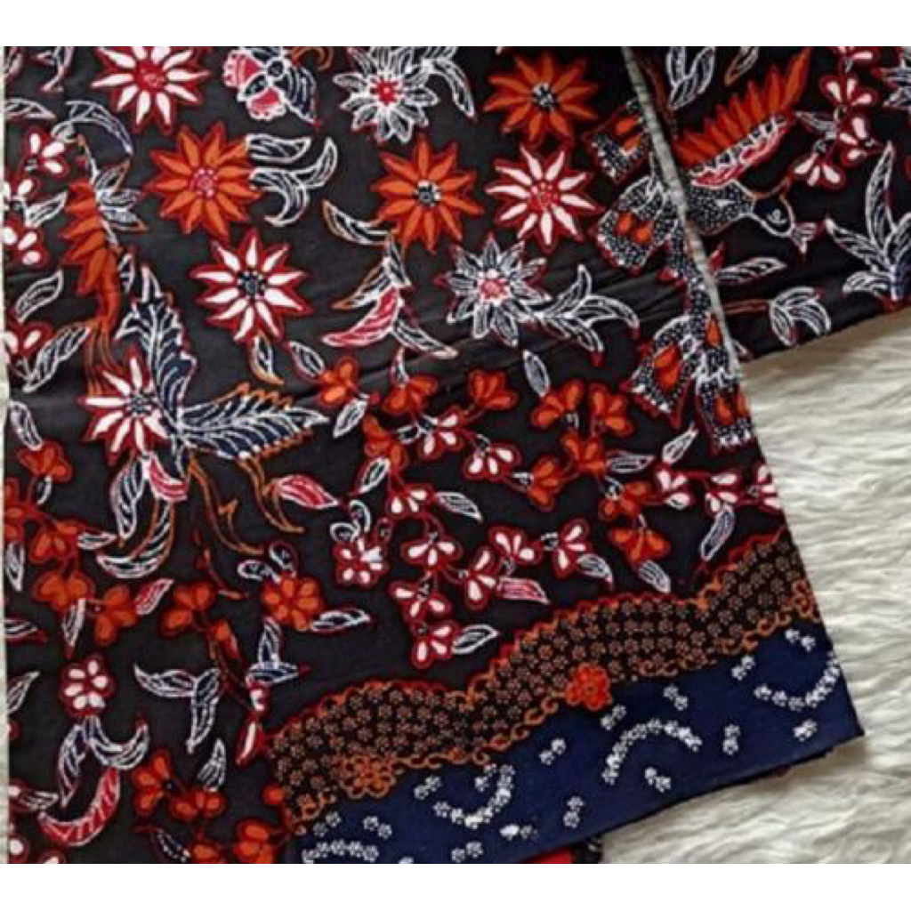 KAIN BATIK TULIS ASLI MADURA METERAN BAHAN PEMBUATAN BAJU BATIK
