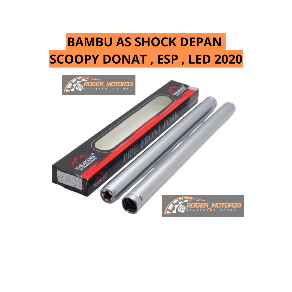 BAMBU AS SHOCK DEPAN SCOOPY DONAT SCOOPY ESP SCOOPY LED 2020 MERK TAKAYAMA
