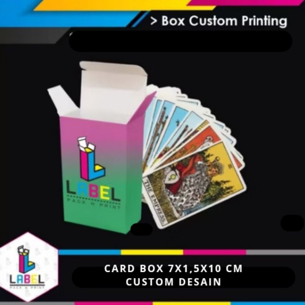 

Dus kemasan / cardbox 7x1.5x10 cm Custom desain - full print