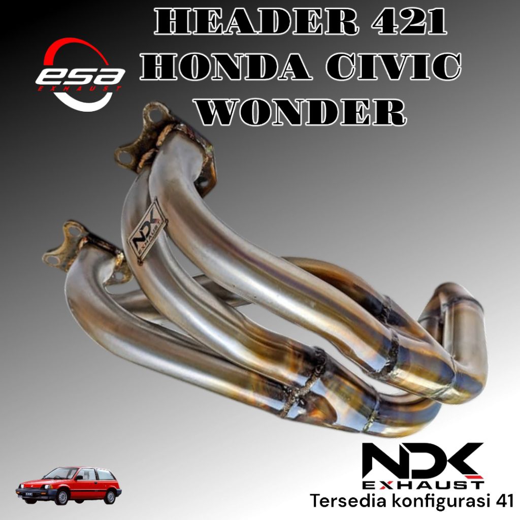 HEADER MOBIL HONDA CIVIC WONDER NDK EXHAUST HEADER RACING MOBIL KNALPOT MOBIL RACING