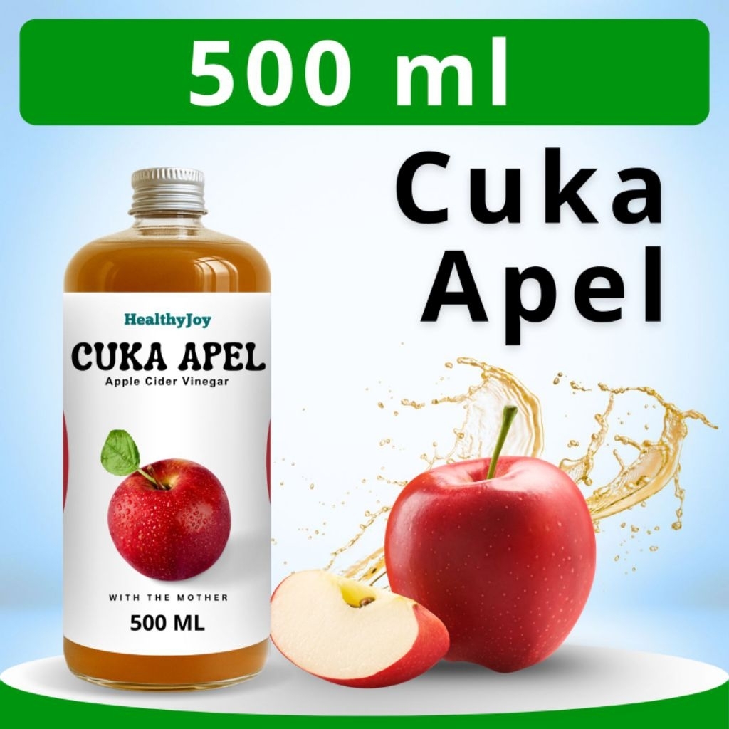 

Healthyjoy Cuka Apel Organik 500ml With Mother Premium Apple Cider Vinegar