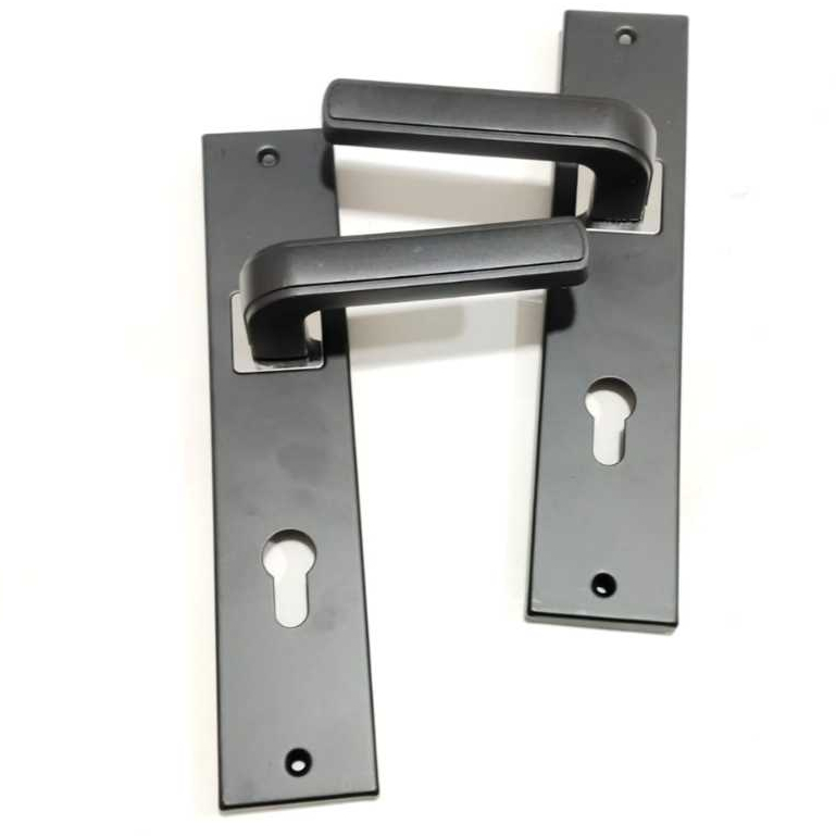 Kunci pintu rumah besar 25 cm Minimalis kotak Hitam / Handle pintu rumah