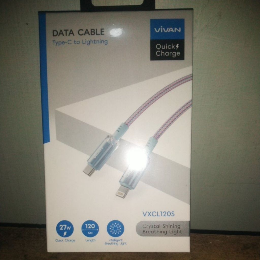 vivan data cable type-c to lightning