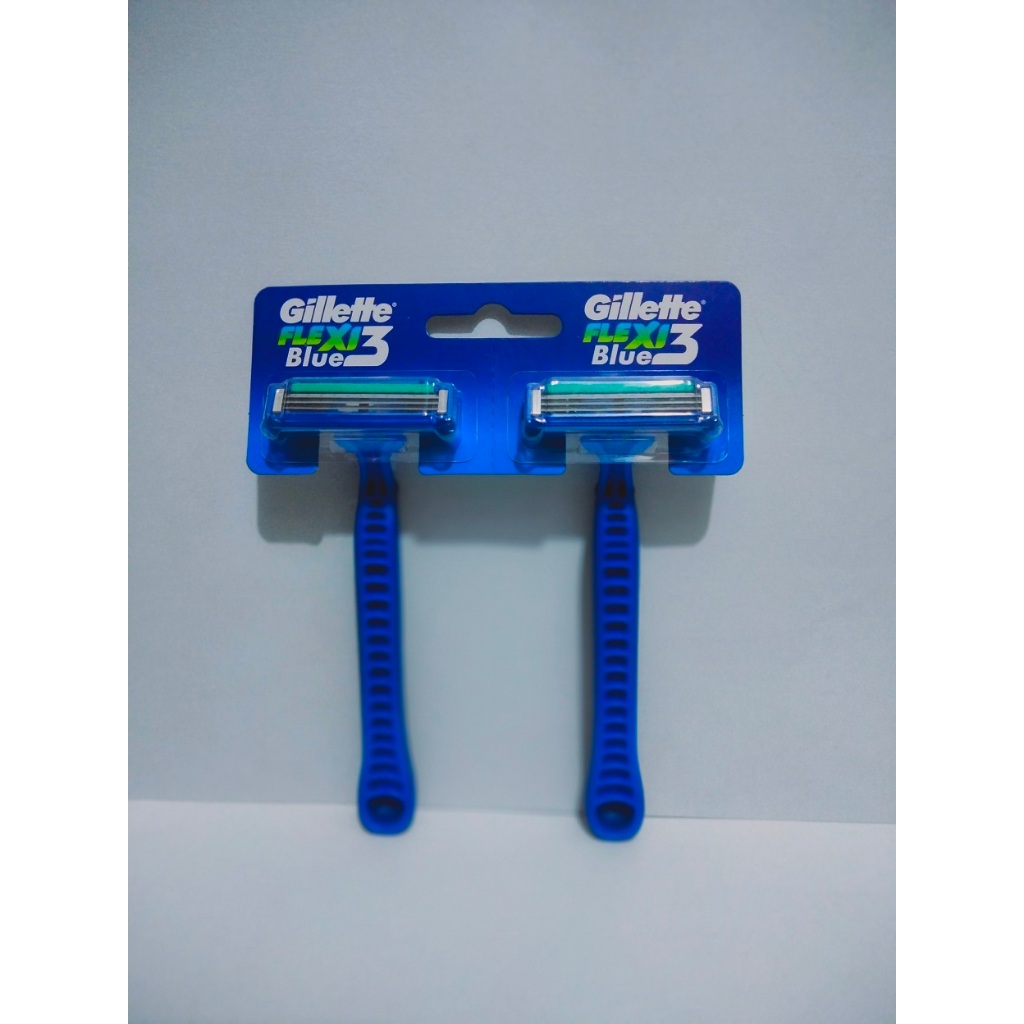 Original - Gillette Goal Blue 3 Kepala Flexi