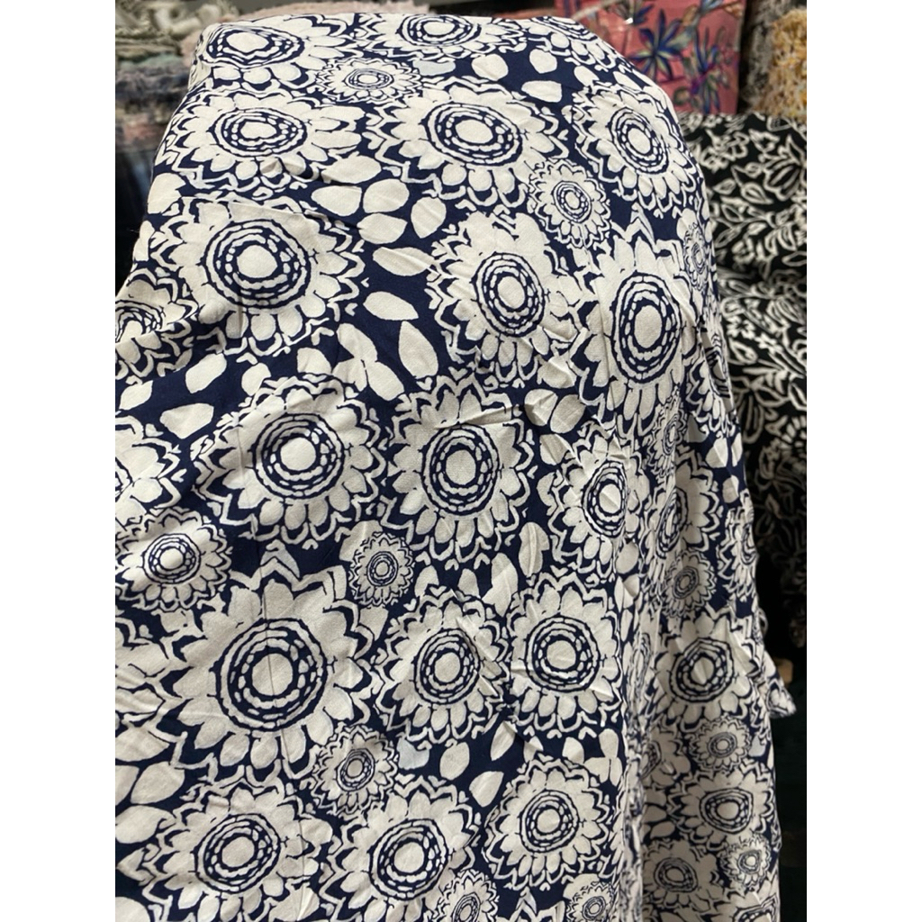 Kain Cotton Rayon Motif - Kain Rayon Terbaru - Katun Rayon Motif - Meteran