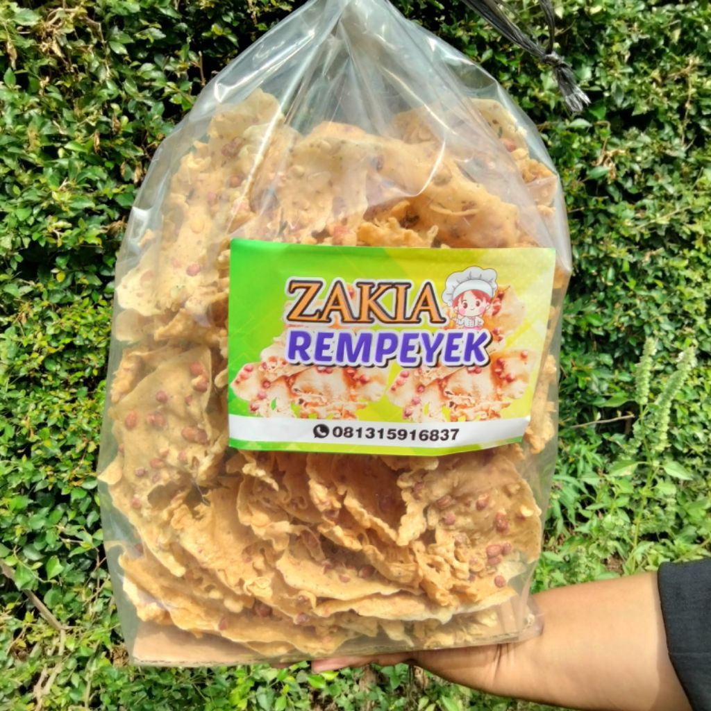 

rempeyek kacang zakia kemasan 1kg