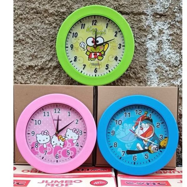 Jam katakter vinoda / jam dinding vinoda