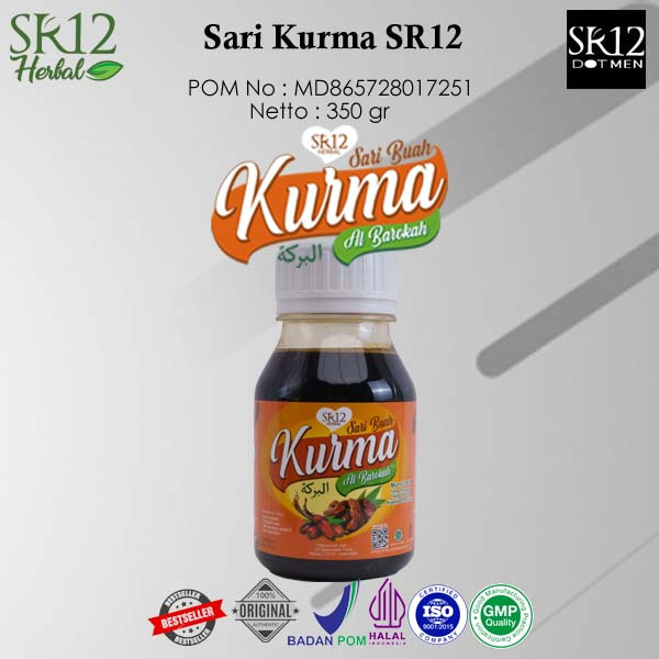 Sari Kurma SR12 Original asli tanpa tambahan gula berguna menjaga kesehatan dan imun tubuh