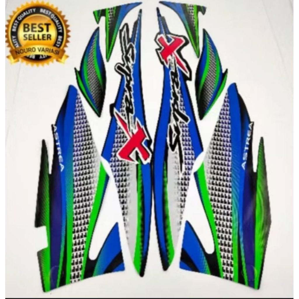 Striker striping body motor Honda Supra x lama Supra fit lama 2002 - 2003