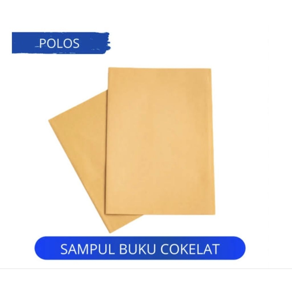 

SAMPUL BUKU COKELAT POLOS 10Pcs/Pack