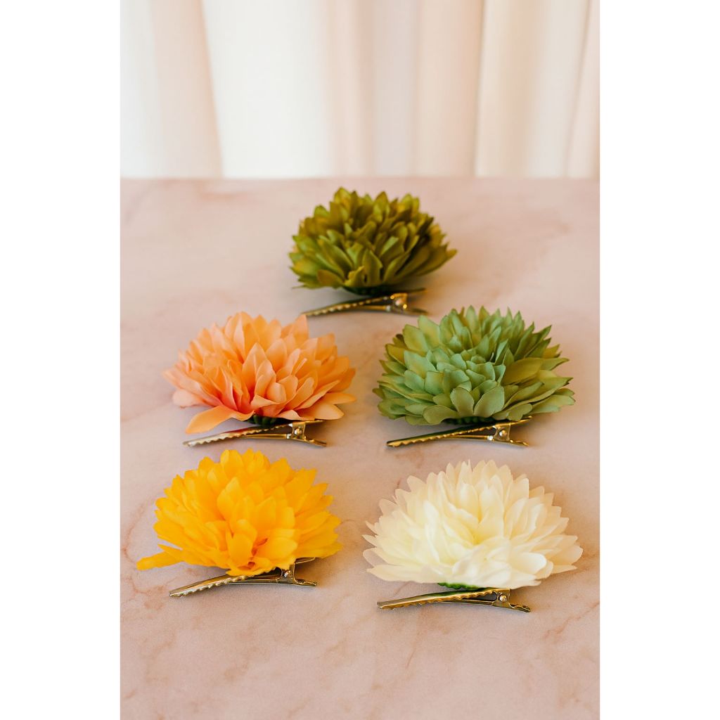 Jepit Bunga Rose Dandelion/ Jepit Rambut Wanita/ Jepit Korean Style/ Jepit Rambut Bunga