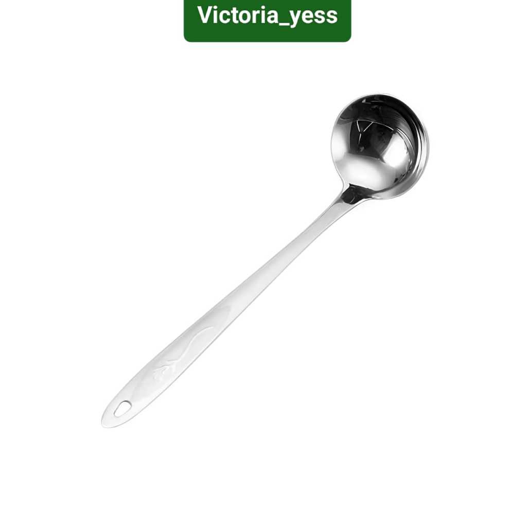 Victoria_yess | SOUP LADLE BULAT (TIDAK BERLUBANG) STAINLESS STEEL FOOD GRADE