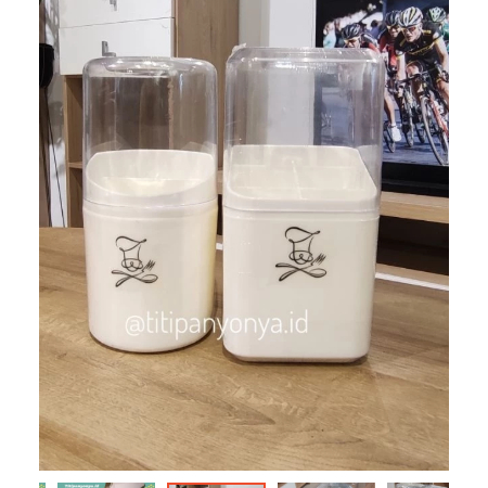 Informa Tempat Sendok Garpu Alat Makan Tutup 6 Kompartemen Putih