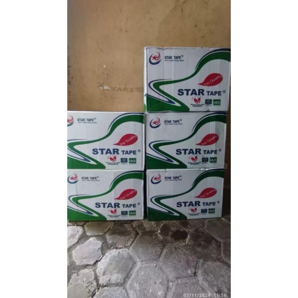 

Lakban bening 48mm x 100yard 1 dus isi 72roll