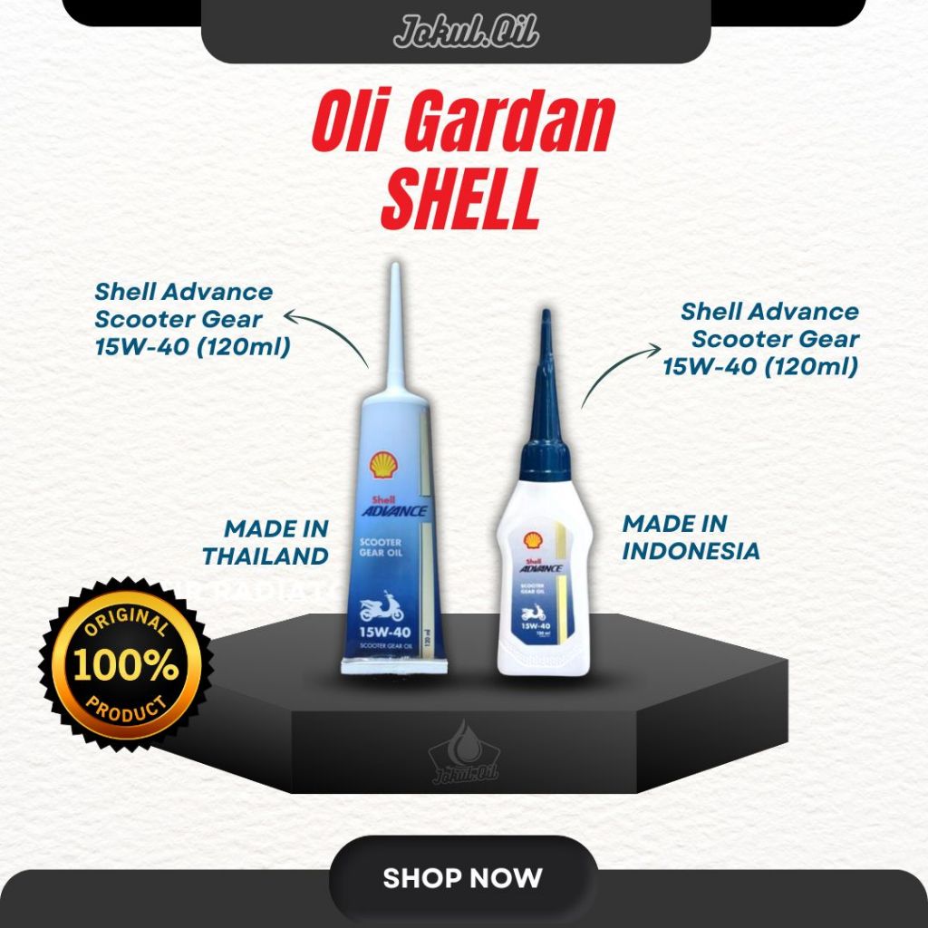 Oli Gardan Motor Matic Shell (Scooter Gear Oil 15W-40)