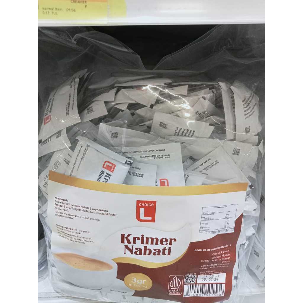 

L CHOICE KRIMER NABATI BUBUK 3GR ISI 250 SACHET