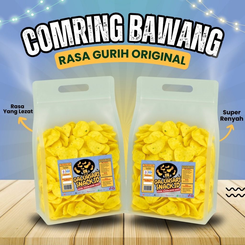 

Kecimpring Comring Combro Kering Sultan Kiloan Rasa Daun Bawang Gurih Super Renyah Nikmat Praktis