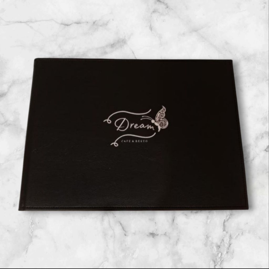 

buku menu cafe a4 model landscape