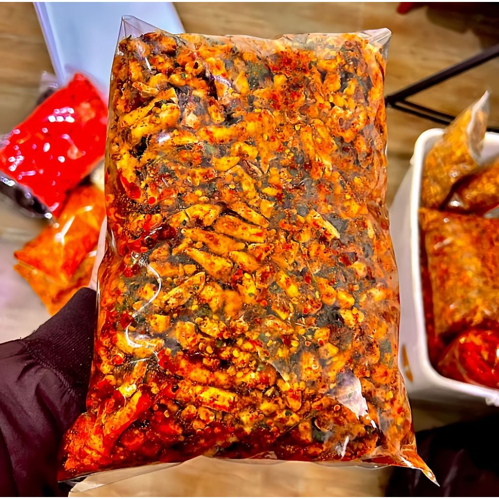 

Cemilan Basreng Pedas Daun Jeruk Kemasan 1kg