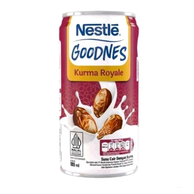 

Nestle Goodness Susu Steril Cair Kurma & Madu Habbatussauda 189ml