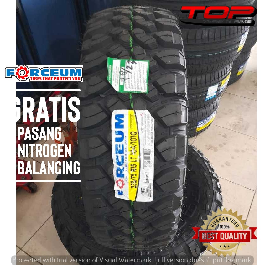 BAN MOBIL OFFROAD TYPE MT RING15 FORCEUM MT 08 235 75 R15 BAN MOBIL MURAH BERKUALITAS