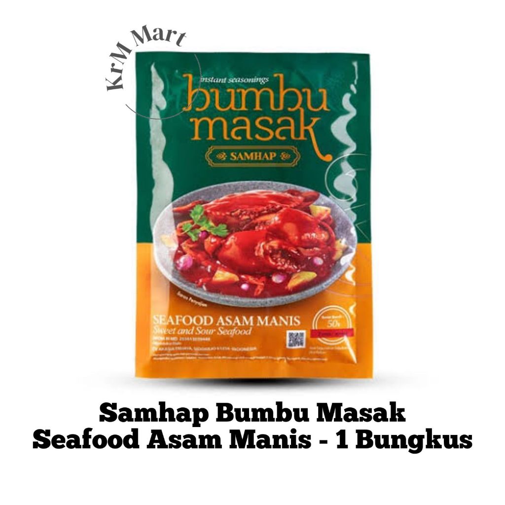 

Samhap Bumbu Masak Seafood Asam Manis 1 bungkus ikan asam manis padang sam hap sanhap