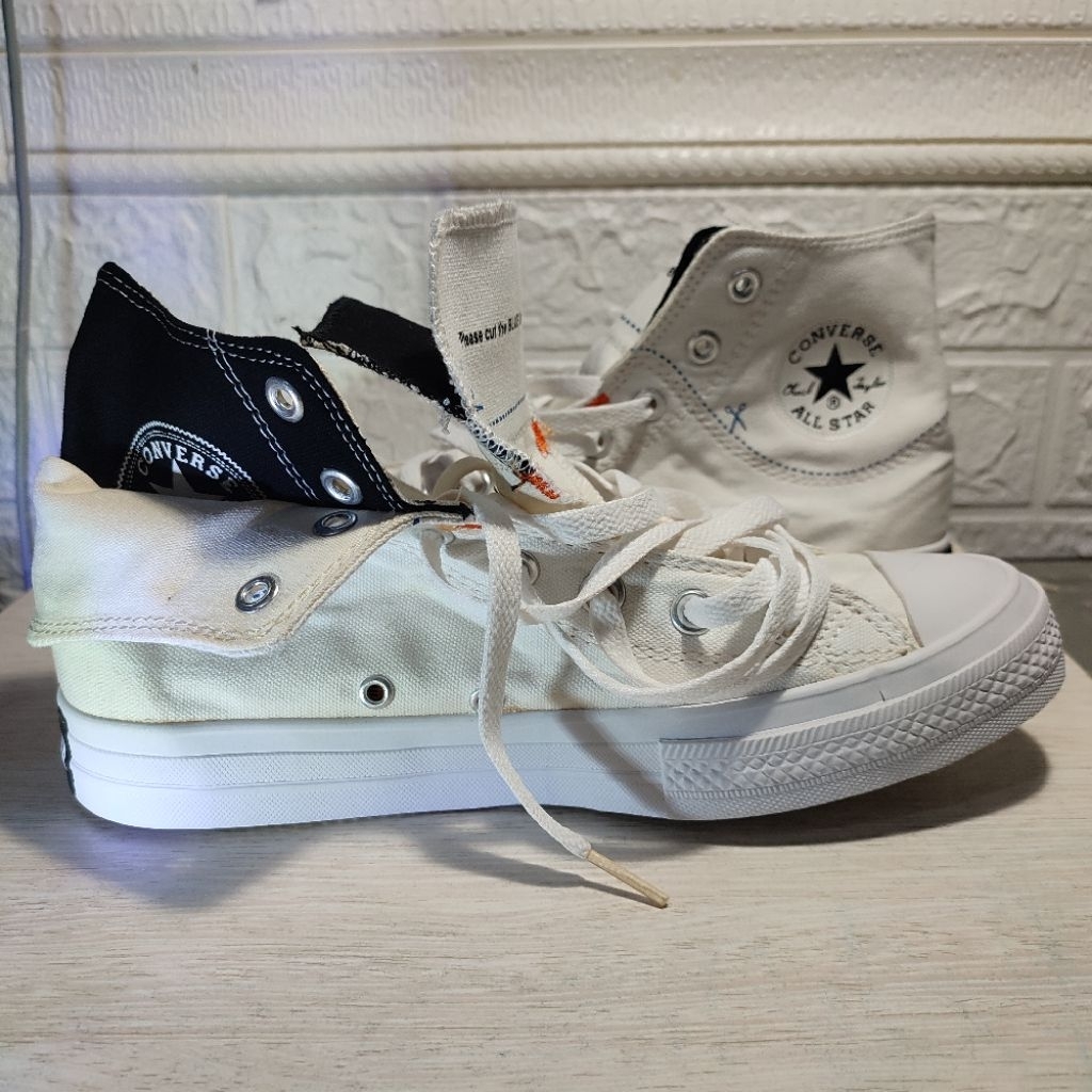 Converse CT All Star High Cut Line White - Size. 41/26cm - Made in Vietnam / Japan Market
