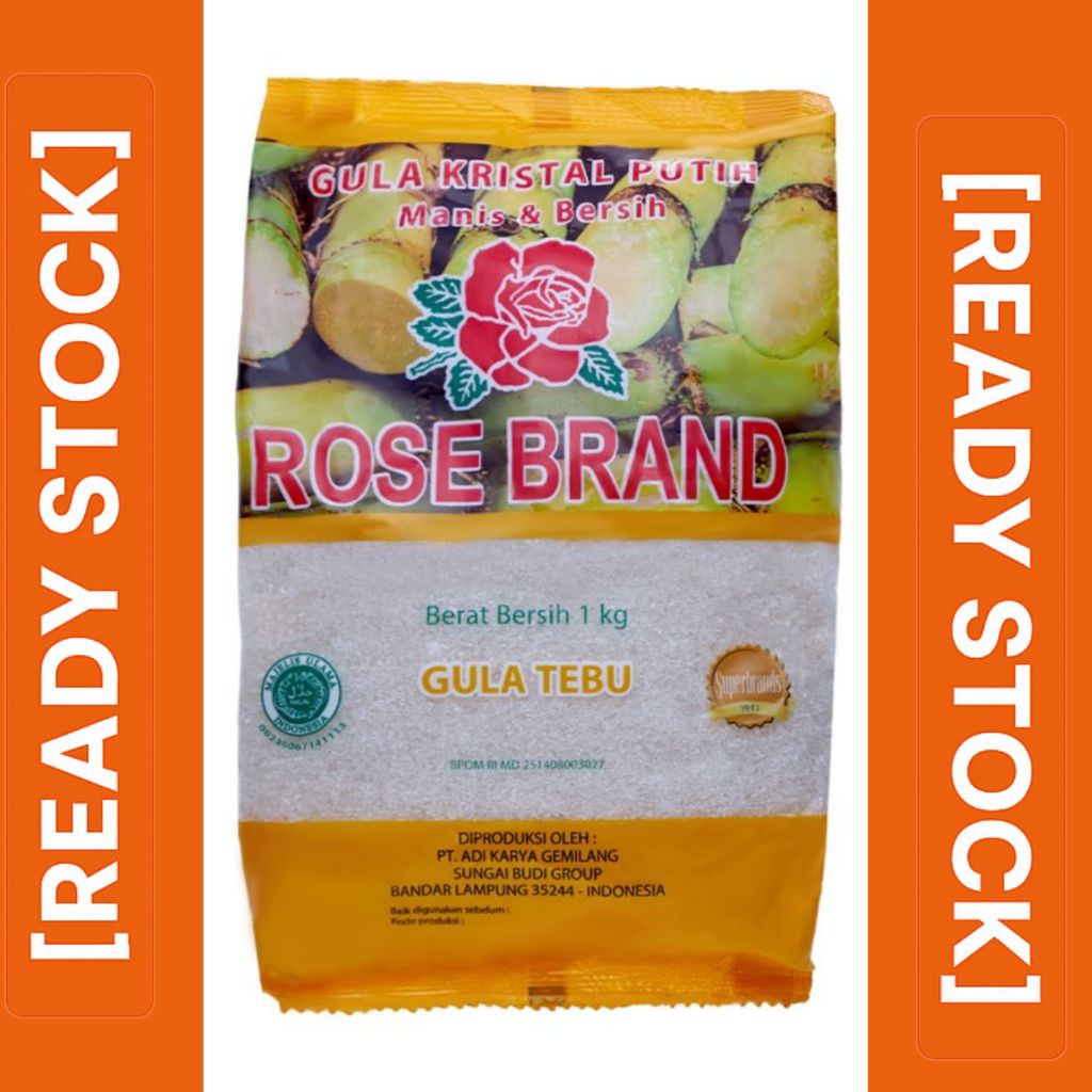 

Gula Pasir Rose Brand 1 kg Kuning | Gula Kristal Putih Murni | Manis Alami untuk Masakan & Minuman