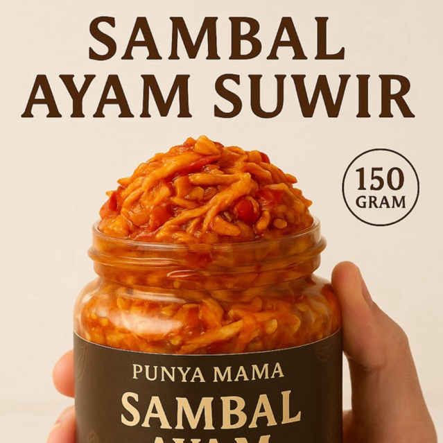 

Punya Mama - Sambal Ayam Suwir 150 Gram